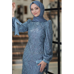 Pınar Şems Aylin Abiye İndigo
